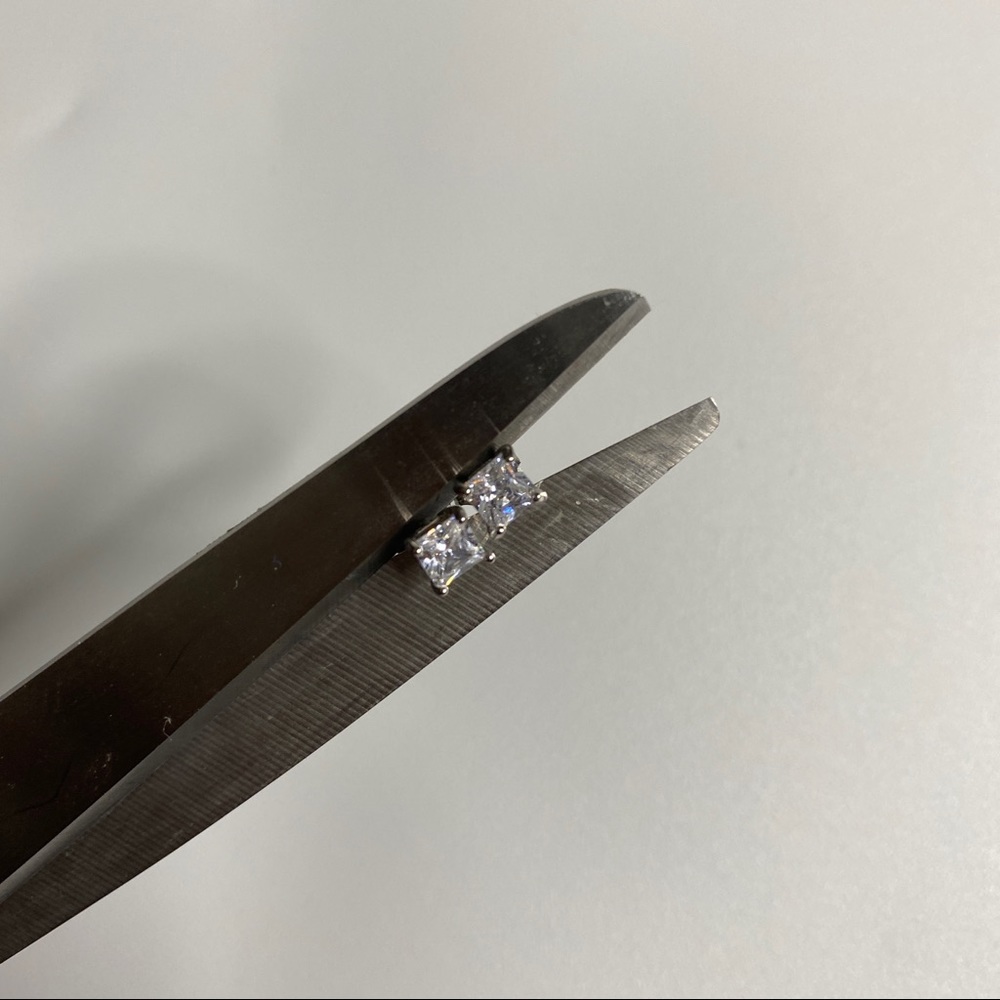 Cubic Zirconia Rhinestone Stud Set - Picture 4 of 5